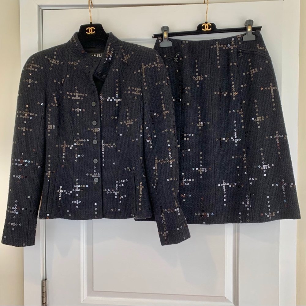 SOLD Chanel Sequin Suit French size 38